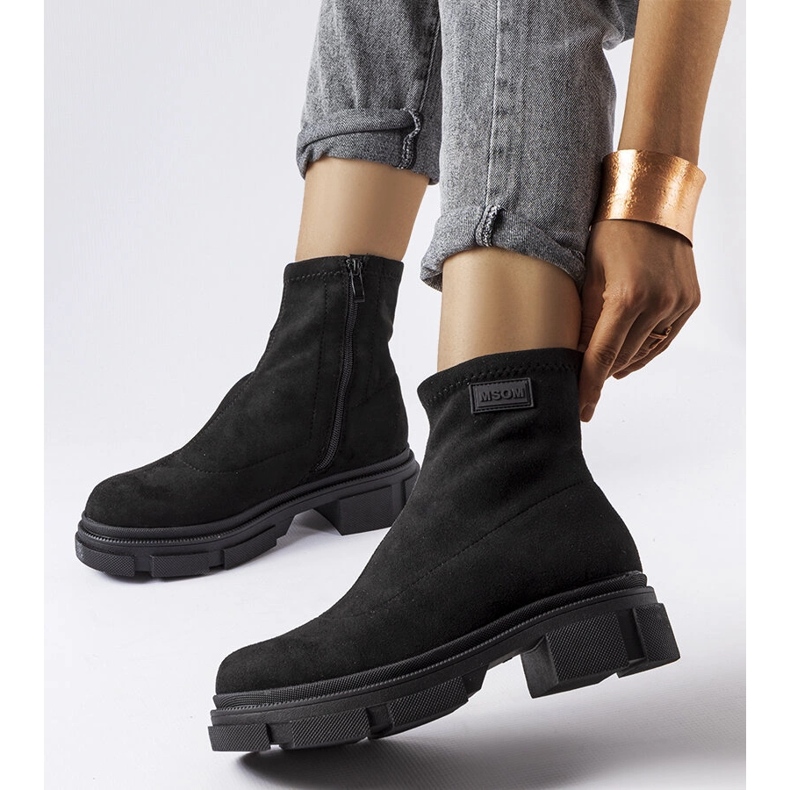 Black insulated suede boots from Inge 2