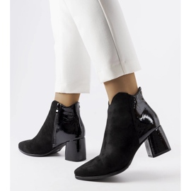 Riia black insulated eco suede boots 1