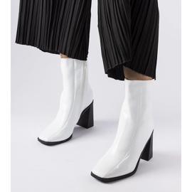White patent ankle boots from Jelica 1