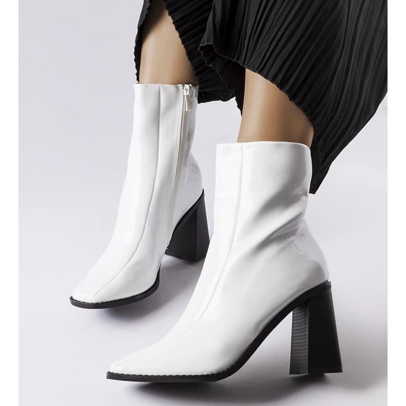 White patent ankle boots from Jelica 2