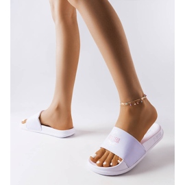 Big Star JJ274A281 white slippers 1 Big Star JJ274A281 white slippers 1