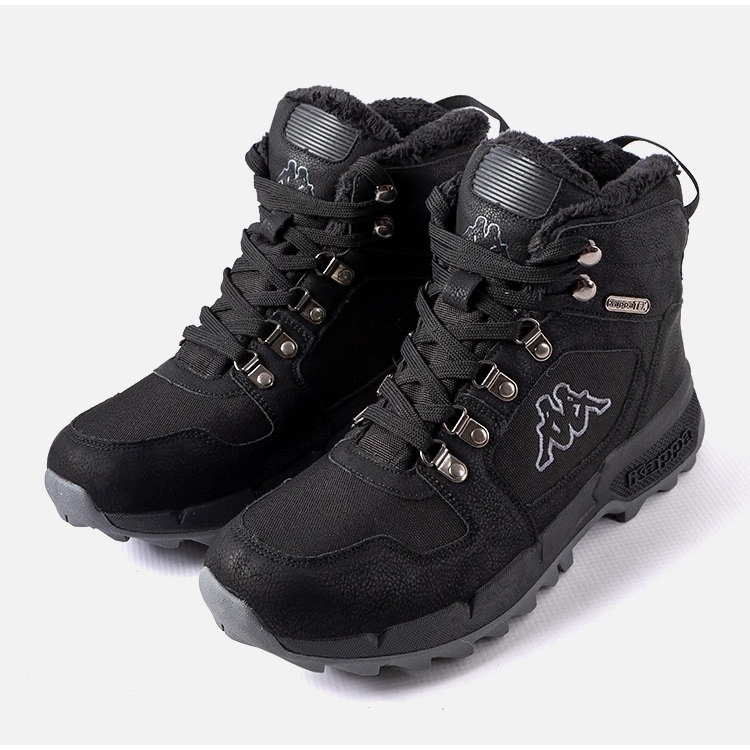 Black and gray Kappa 243366 Cook Ii Tex shoes 1