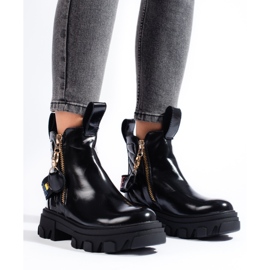 Women's boots on the Shelovet platform black 2