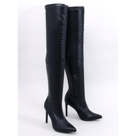 Dearica Black stiletto boots 1