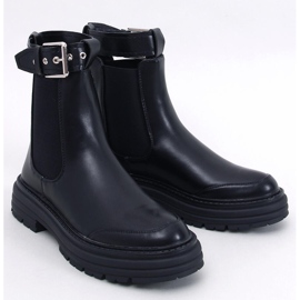 Stoke Black Pu women's Chelsea boots 1