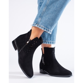 Openwork spring boots Vinceza black 1