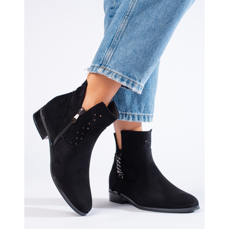 Openwork spring boots Vinceza black 1