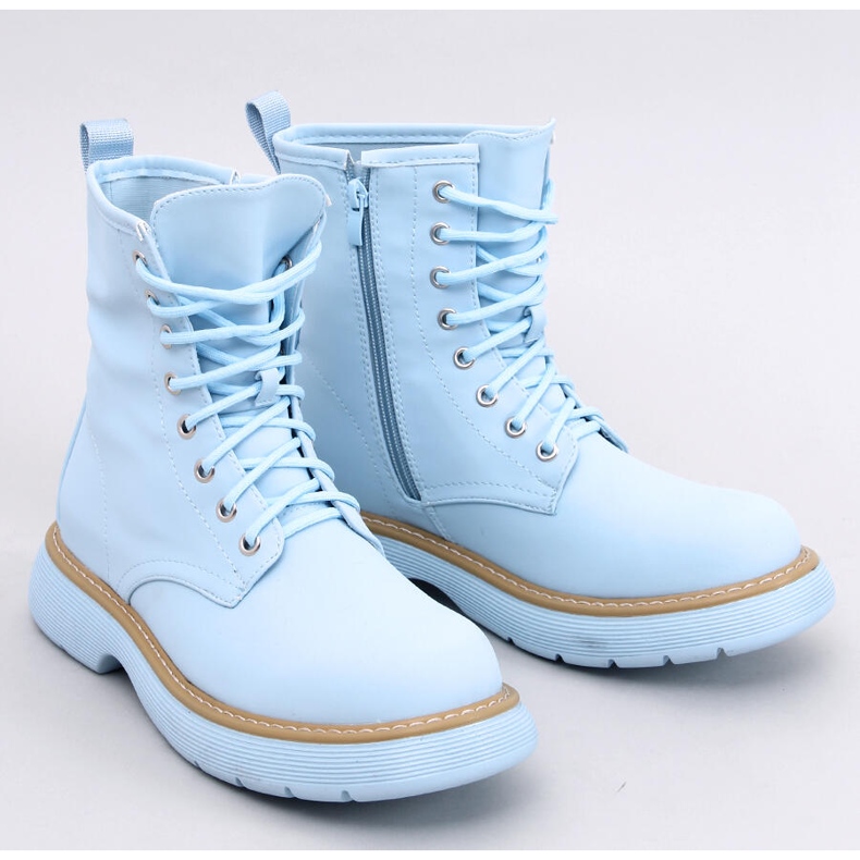 Peddy Blue lace-up ankle boots 1 Peddy Blue lace-up ankle boots 1