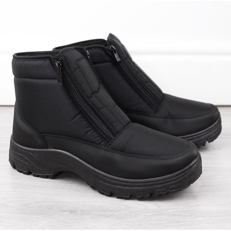 Men's insulated black snow boots News 5011 1 Men's insulated black snow boots News 5011 1