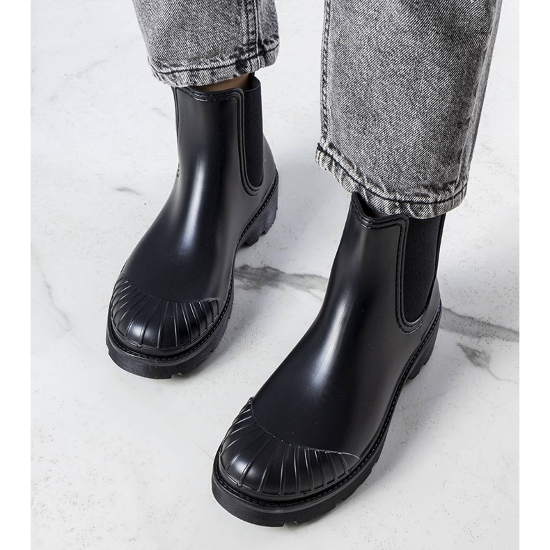 Black short rain boots from Michele 1