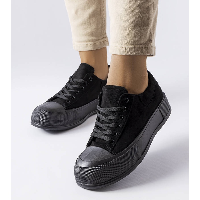 BM Black platform sneakers from Agathe 1