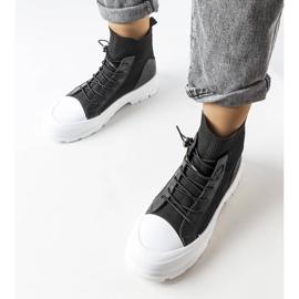 Black high-top sneakers from Pru 2