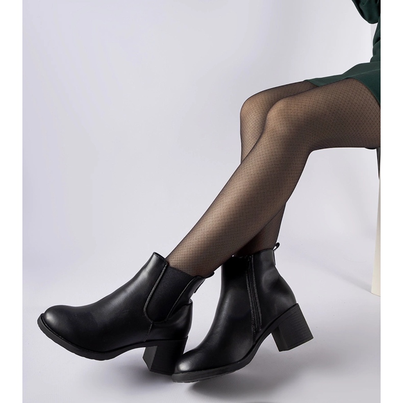 Black Pacific ankle boots 1