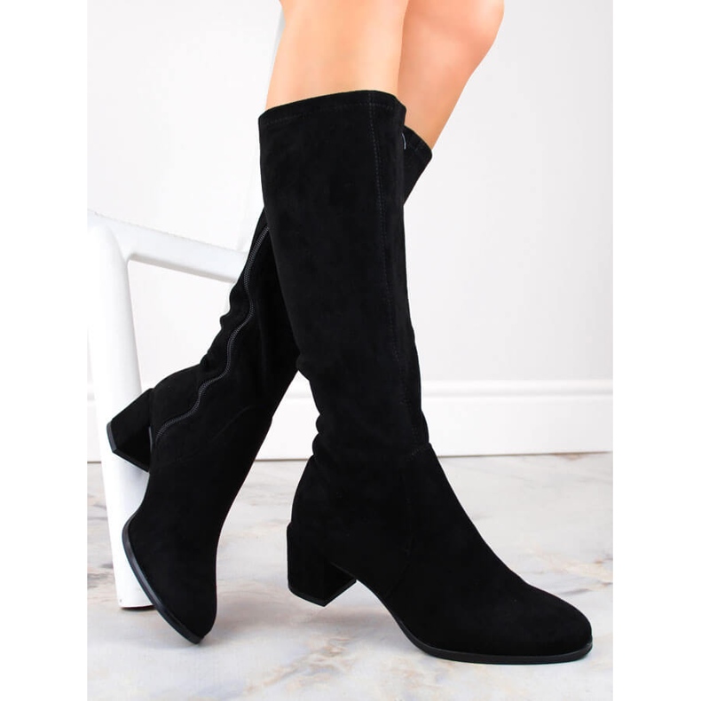 Women's boots on the post black Sergio Leone 2