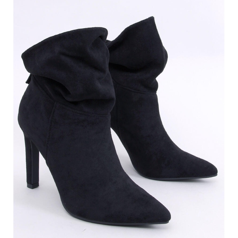 Yvonne Black suede high heel ankle boots 1 Yvonne Black suede high heel ankle boots 1
