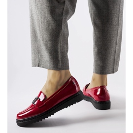 Inna Red patent moccasins by Vinceza 1