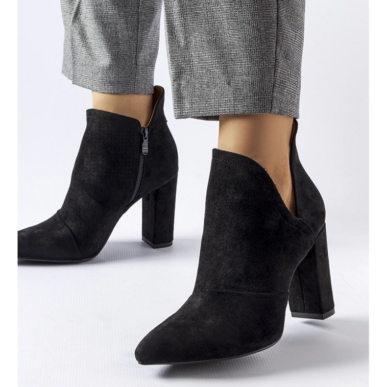 Black elegant ankle boots Willow 1