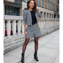 Black high-heeled ankle boots with a decorative Creil strap 1 Black high-heeled ankle boots with a decorative Creil strap 1