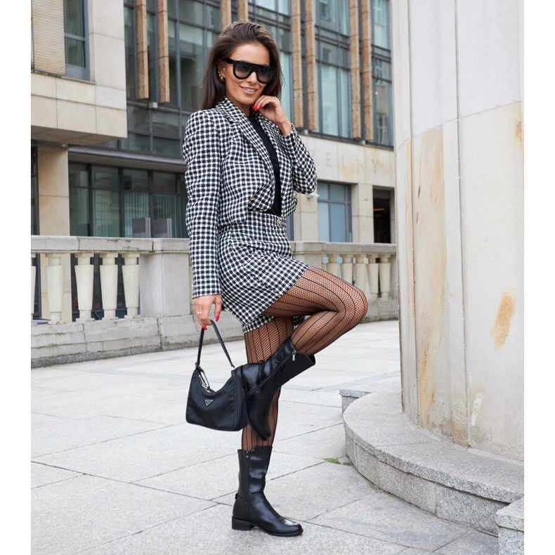 Black insulated high boots by Mayonga 1