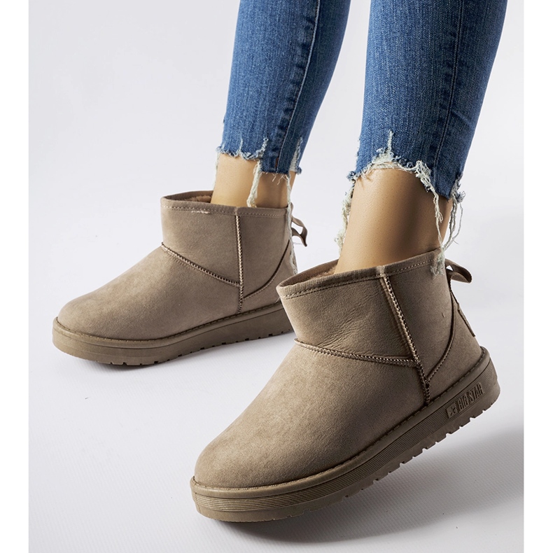 Beige women's snow boots Big Star KK274294 1