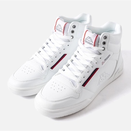 Kappa White high-top men's sneakers 242764 Manganese 1