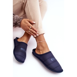Women's Classic Navy Blue Slippers Big Star KK274601 1 Women's Classic Navy Blue Slippers Big Star KK274601 1