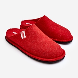 Classic Women's Slippers Big Star KK276012 Red 2