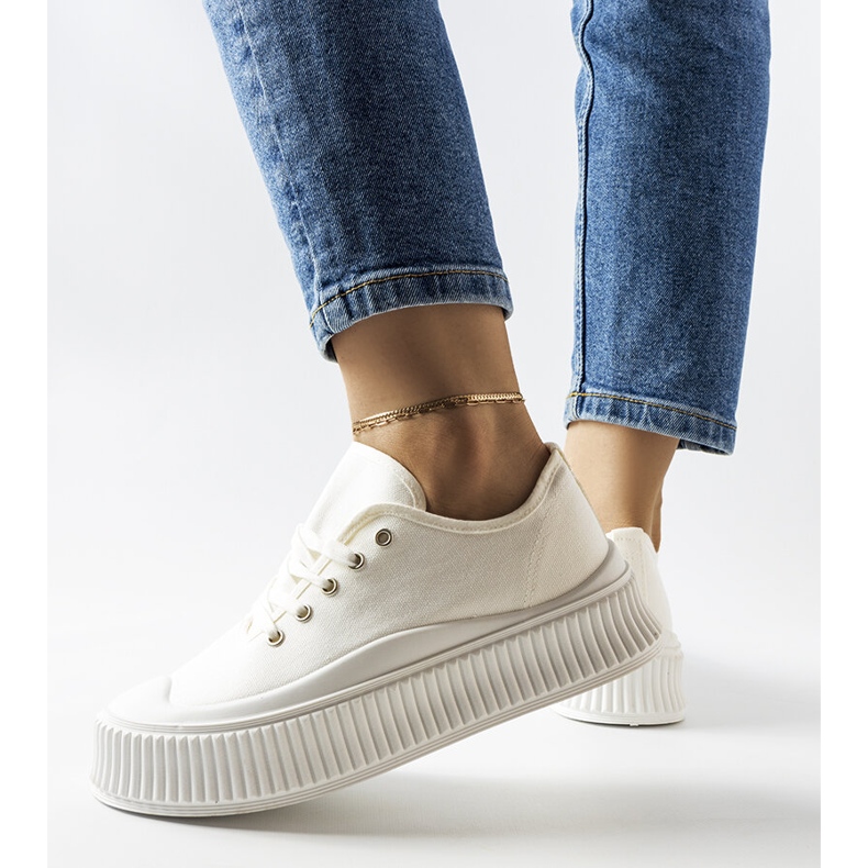 White sneakers with thick soles from Wallace 1