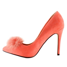 Pins with a pompom of ZJ-06 Orange cans pink 1