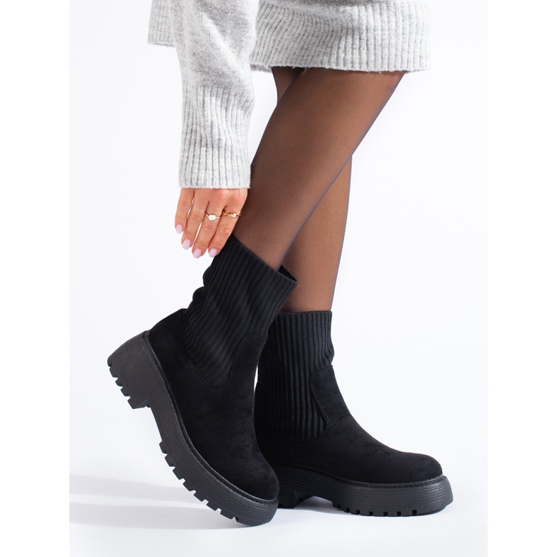 Women's workers with a flexible upper Shelovet black 1