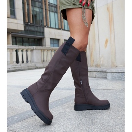 Matte brown Jayden insulated boots 2