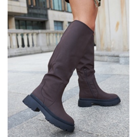 Brown matte classic Edwards boots 2