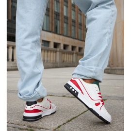 Inna Archie's white and red shoes with a green tongue 2 Inna Archie's white and red shoes with a green tongue 2