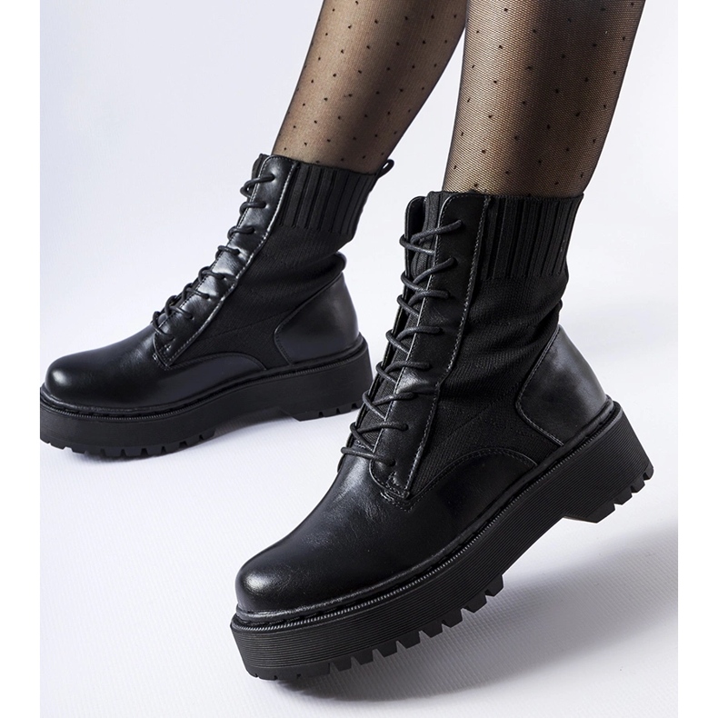 Black Sebastiano slip-on sock workers 1