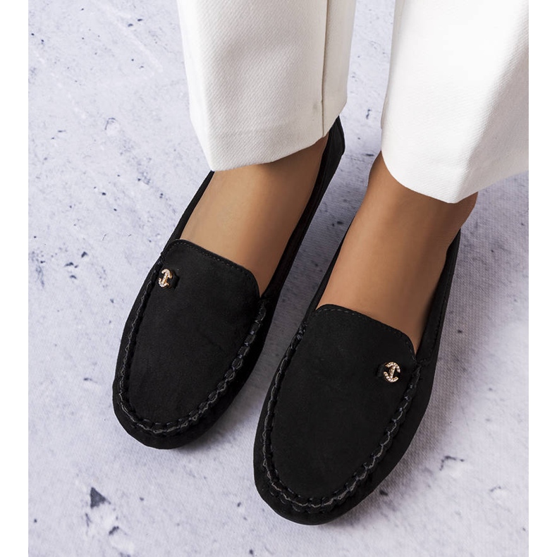 BM Black loafers with a leather sole from Verrill 2