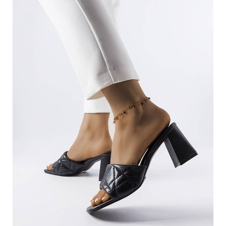 Black heeled sandals from Merley 1