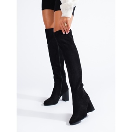 Women's Shelovet boots on a stylish post black 1