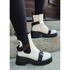 White women's baggies with buckles 2