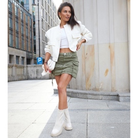 Beige patent sock ankle boots from Albertina 1 Beige patent sock ankle boots from Albertina 1