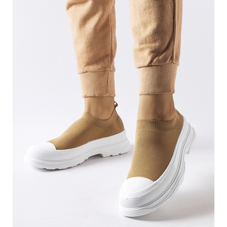 Brown Baratili platform slip-on sneakers 1