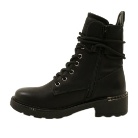Evento Women's high boots with a zipper black 21bt35-4226 2