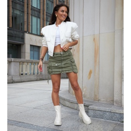 Cream insulated ankle boots on the Rinaldo platform beige 1