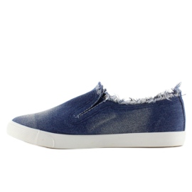 Jeans sneakers colorful sole BL65 Navy blue 2
