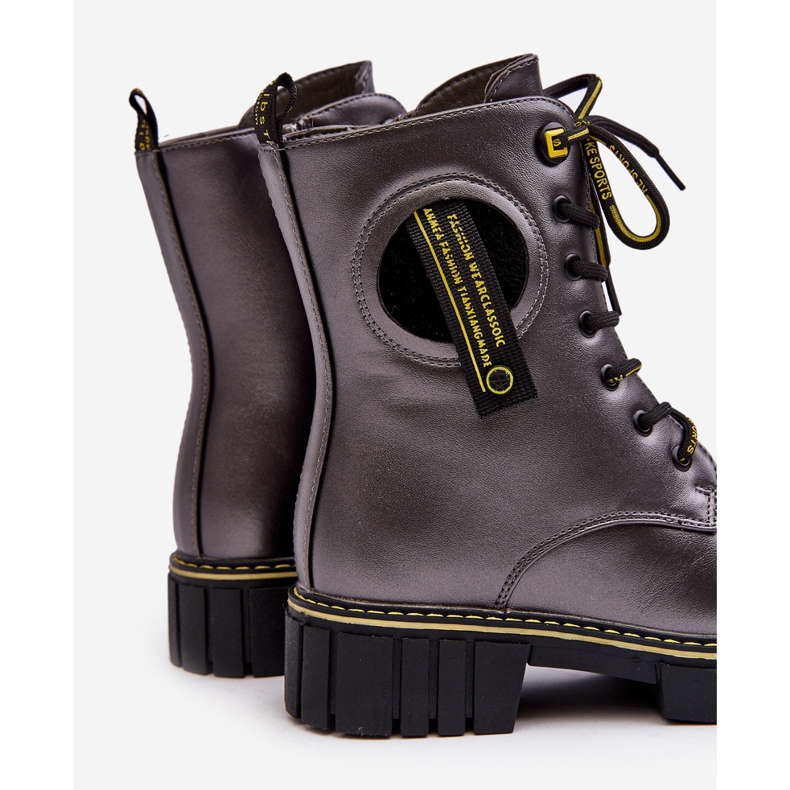 News Children's Insulated Trapper Boots Gray Iomare grey 1