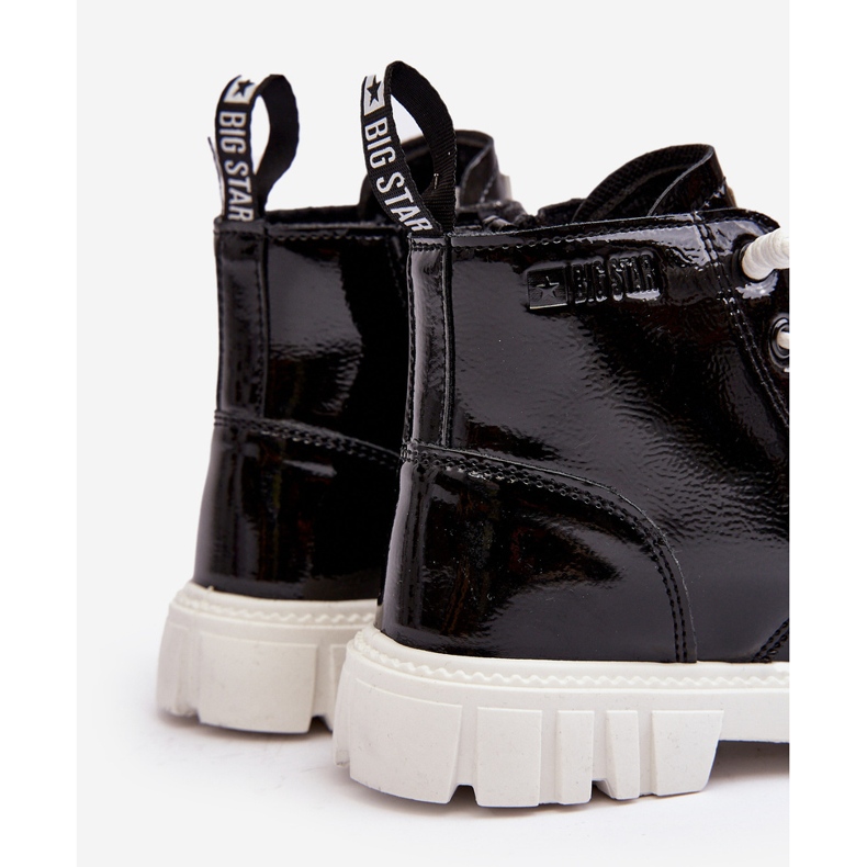 Insulated Patent Children's Boots Big Star MM374147 Black 1