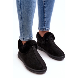 Black Pilani Women's Low Snow Boots With Fur 2