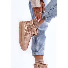 Women's Insulated Snow Boots Lee Cooper LCJ-23-44-1965L Beige golden 2 Women's Insulated Snow Boots Lee Cooper LCJ-23-44-1965L Beige golden 2