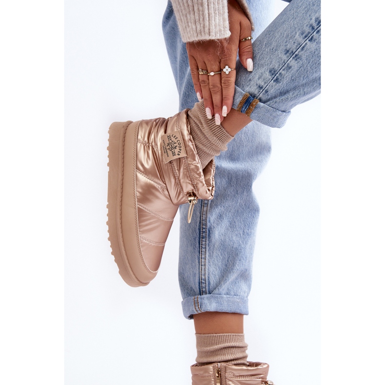 Women's Insulated Snow Boots Lee Cooper LCJ-23-44-1965L Beige golden 2 Women's Insulated Snow Boots Lee Cooper LCJ-23-44-1965L Beige golden 2