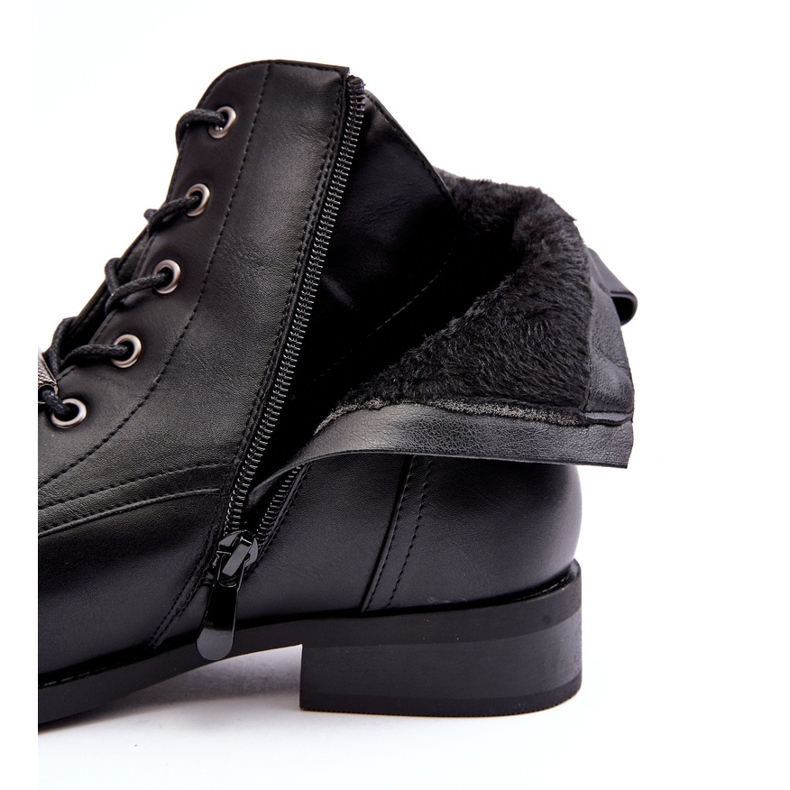 Classic Leather Women's Warm Ankle Boots S.Barski HY75-10 Black 1 Classic Leather Women's Warm Ankle Boots S.Barski HY75-10 Black 1