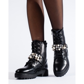 Black women's baggies with Shelovet pearls 2